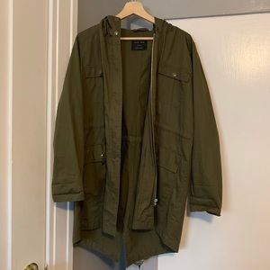 ARMY GREEN TRENCH COAT